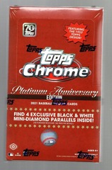 2021 Topps Chrome Platinum Anniversary Edition Baseball Hobby LITE Box